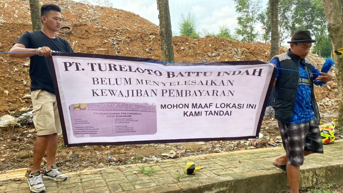 Belum Dibayar, Pekerja di TPA Cikundul Segel Proyek