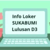 Info Loker SUKABUMI Lulusan D3