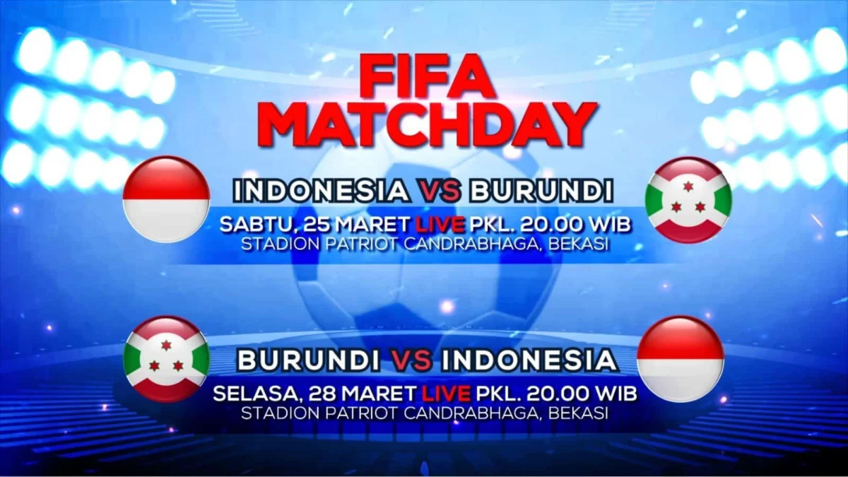 Timnas Indonesia vs Timnas Burundi akan digelar Selasa 28 Maret 2023.