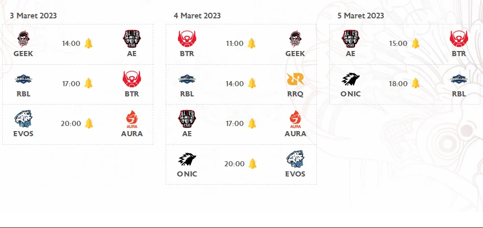 Jadwal MPL ID Season 11 Week 3