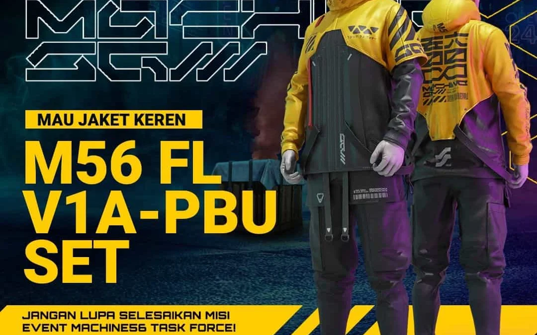 M56 FL V1A-PBU Set sebuah In-game skin dari kolaborasi PUBG Moobile dan Machine56.