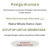 Kawasan Wisata Ranca Upas Ditutup Sementara