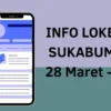 lowongan kerja sukabumi 28 Maret - 1