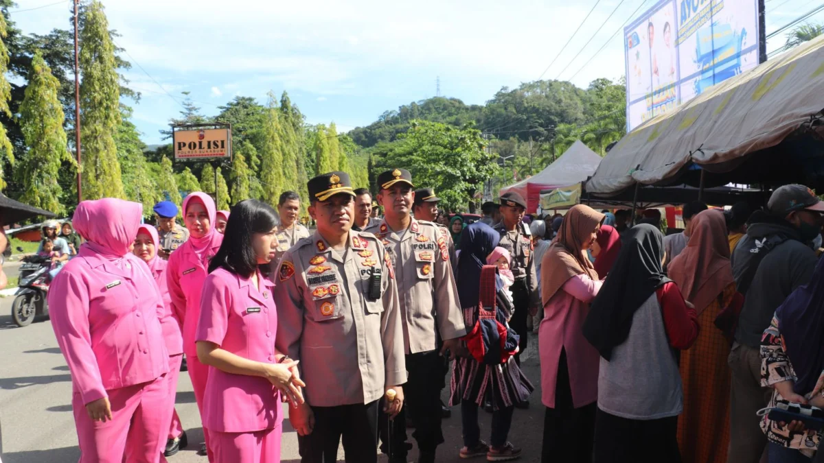 Masyarakat Palabuhanratu Antusias Datangi Bazar Ramadan Polres Sukabumi