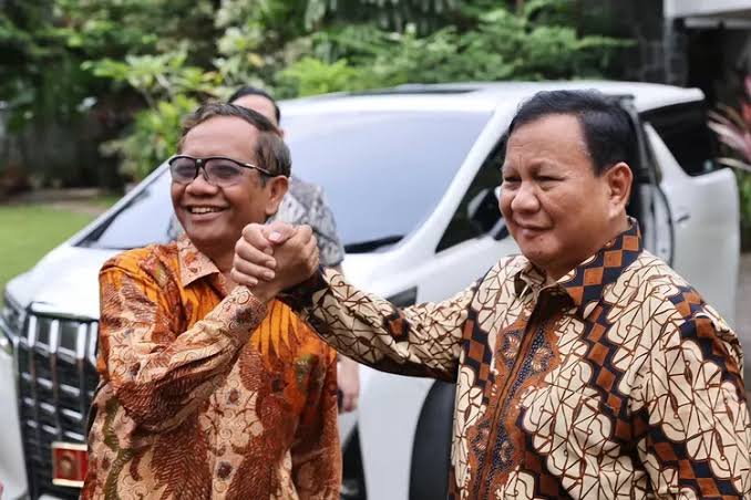 Prabowo Kunjungan Kediaman Mahfud MD