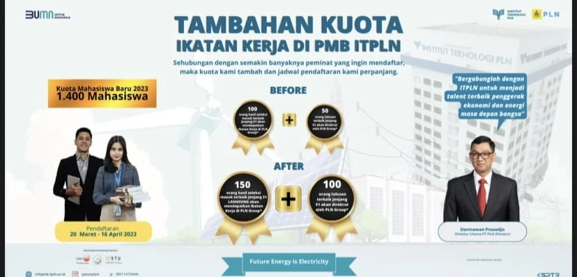 PMB IT PLN Diperpanjang, Ada Peluang Ikatan Dinas!