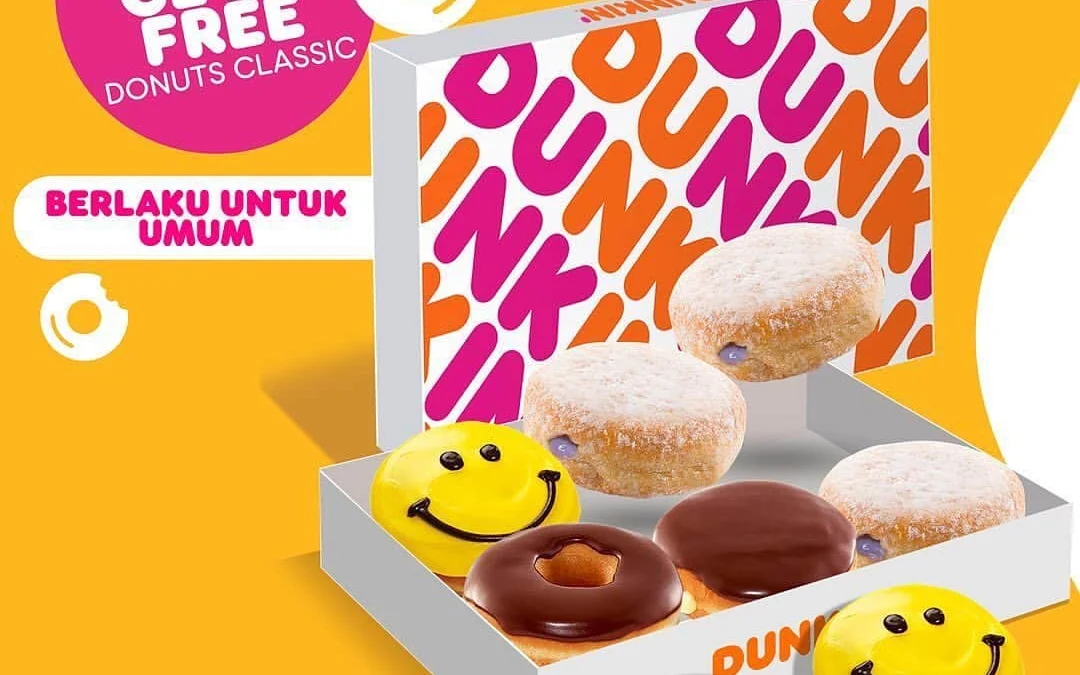 Dari 10-13 April 2023, Spesial Promo 6 Gratis 6 di Dunkin' Donuts Bandung