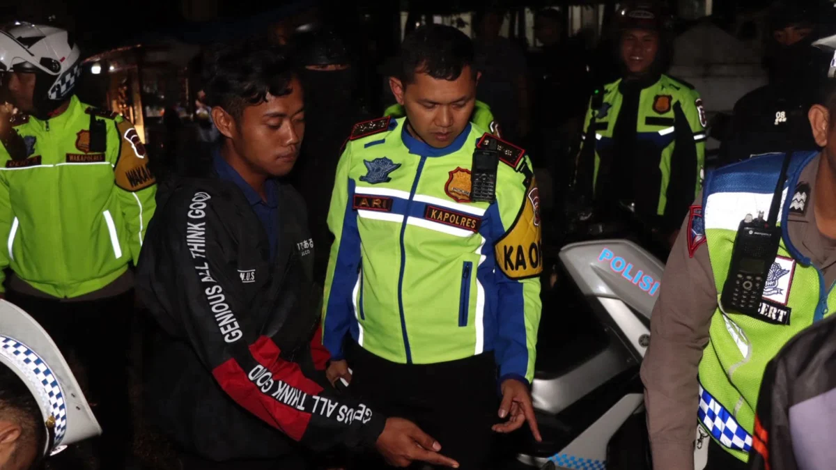 Polisi Amankan Belasan Sepeda Motor Berknalpot Brong