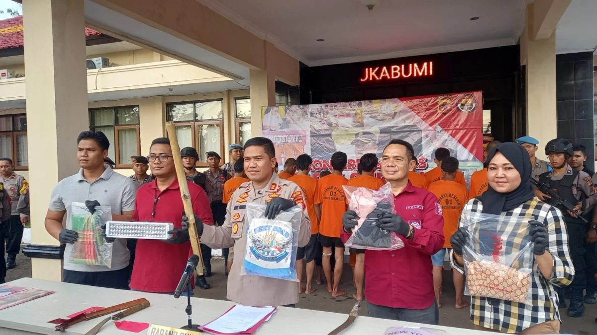 Pelaku Penganiayaan Beratribut Geng Motor di Bantargadung Diciduk Polres Sukabumi    