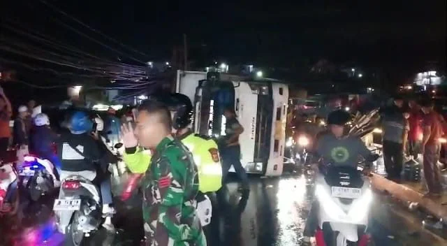 Lakalantas di Jembatan Pamuruyan, Libatkan Empat Unit Kendaraan