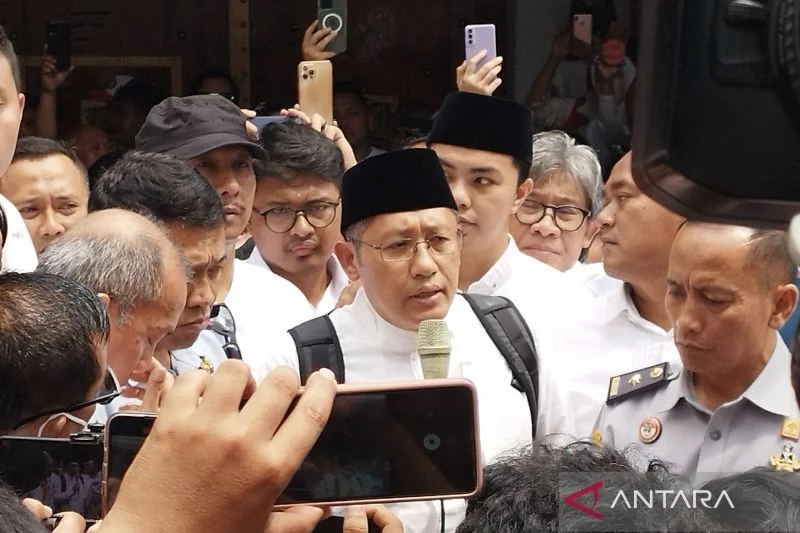 SUKABUMI EKSPRES- Lapas Klas I Sukamiskin Bandung hari ini Selasa 11 Aoril 2023 dipenusi simpatisan jelang kebebasan Anas Urbaningrum.