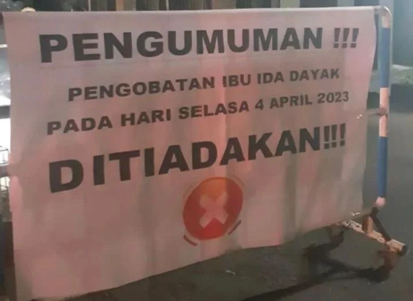 Pengobatan Ida Dayak Di GOR Kostrad Depok, Dibatalkan