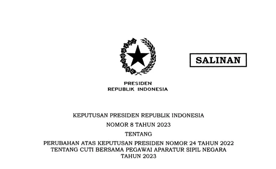 Perubahan Jadwal Cuti Bersama ASN 2023, Simak Penjelasannya!