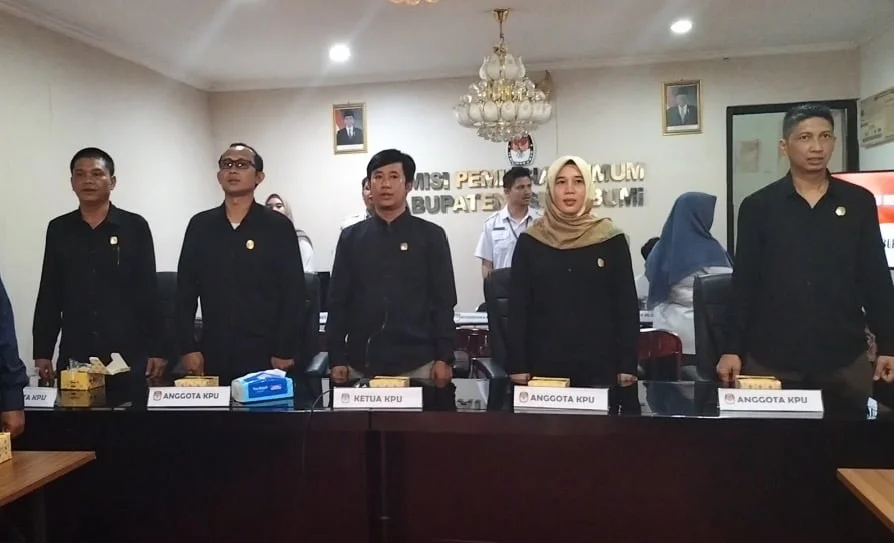 803 Bacaleg dari 18 Parpol Daftar ke KPU Kabupaten Sukabum