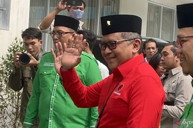 Rombongan PDIP Tiba di Markas PPP Untuk Bahas Pemenangan Ganjar