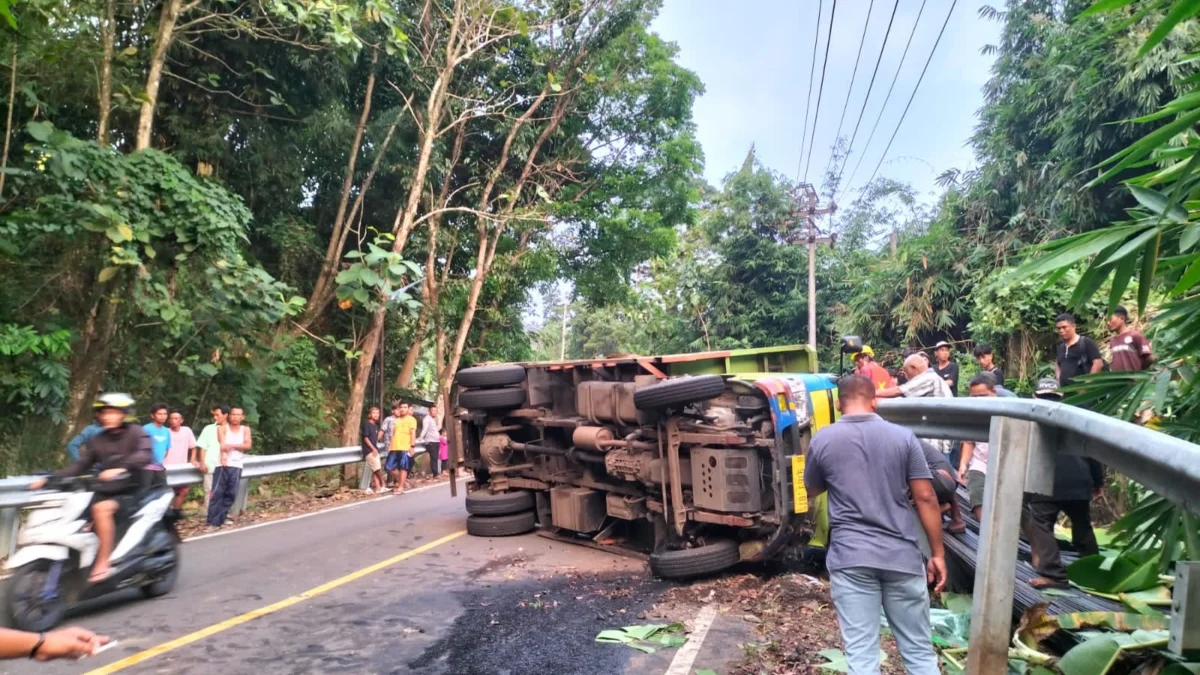 Kecelakaan Tunggal di Jalan Nasional III Cisolok, Satu Orang Tewas