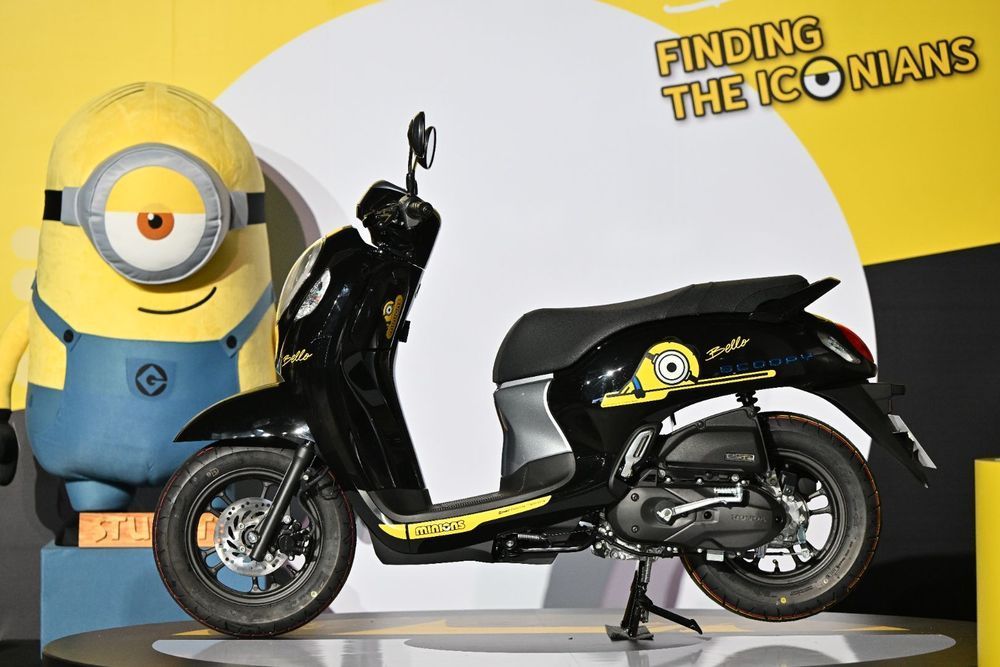 Desain Lucu Dan Menarik Motor Honda Scoopy Edisi Minion