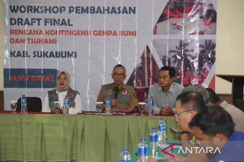 BNPB-Pemkab Sukabumi Finalisasi Draf Dokumen Rencana Kontijensi