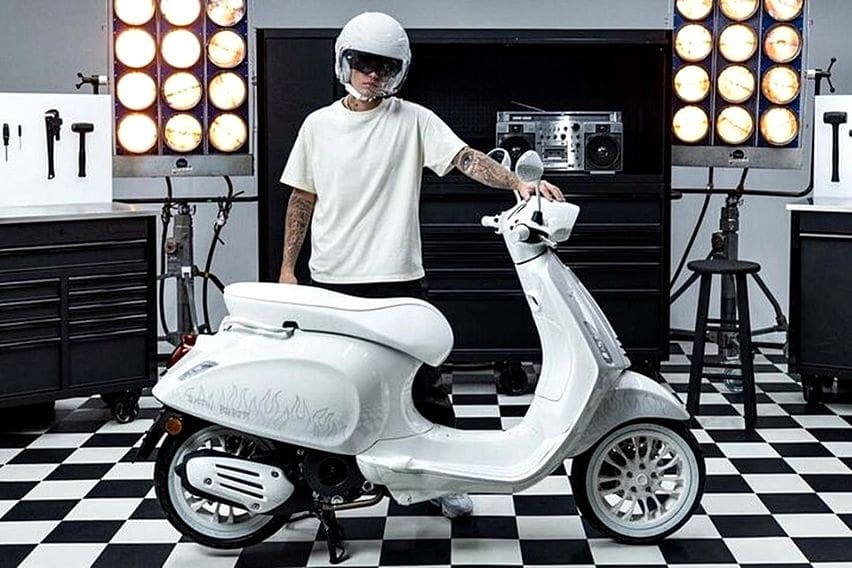 Vespa Justin Beiber Telah Mendapatkan Sentuhan Menarik, Apa Saja? 