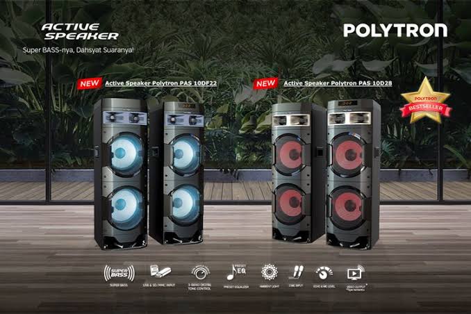 2 speaker bluetooth aktif Polytron