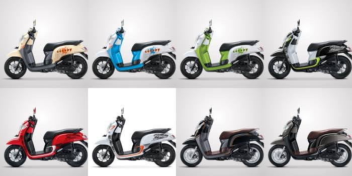 Honda Scoopy Tampil Menawan Dengan Tawarkan Beberapa Varian Warna