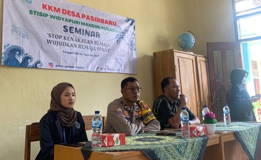 Polsek Cisolok dan Mahasiswa Stisip Widyapuri Gelar Penyuluhan Bahaya Narkoba