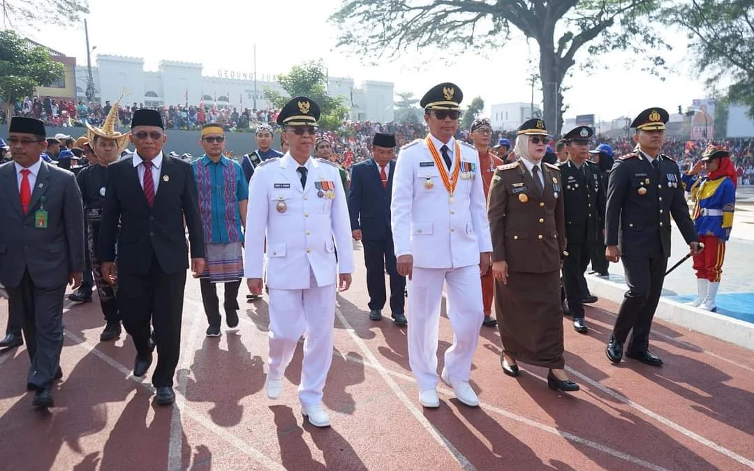 Upacara HUT RI ke-78 Momen Istimewa Bagi Pasangan Wali Kota dan Wakil Wali Kota Sukabumi