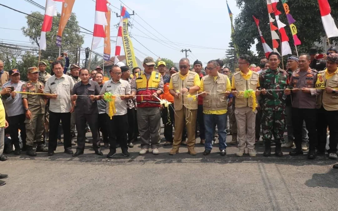 Jembatan Cicewol di Babakanpari Cidahu Diresmikan