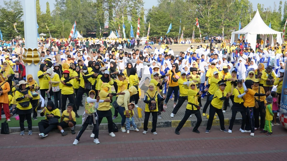 Perwakilan OPD Ikuti Lomba Senam Gurilaps Ikon Kabupaten Sukabumi