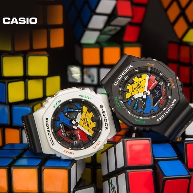 Penuh Pesona Perpaduan Warna Desain Jam G-Shock GA-2100-RC