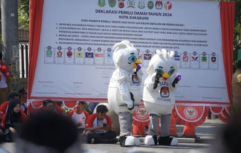 Kota Sukabumi Sambut Kirab Pemilu 2024