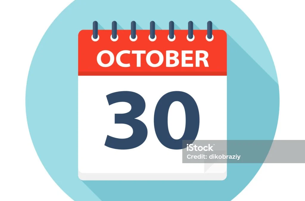 30 Oktober