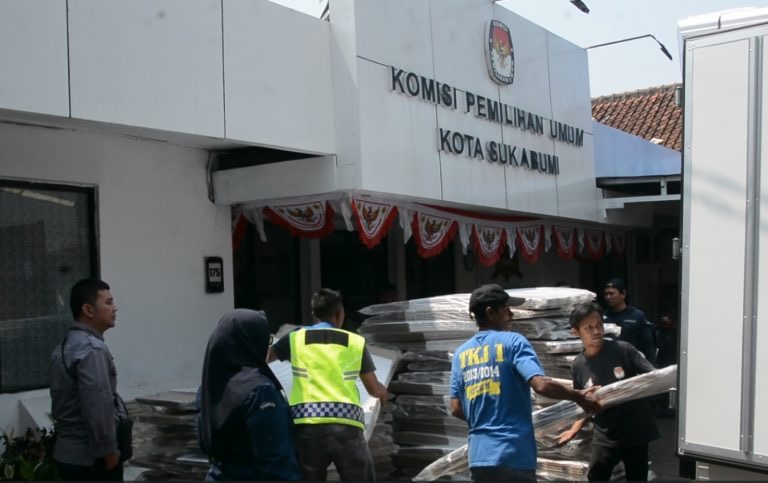 KPU Kota Sukabumi Mulai Terima Logistik Pemilu