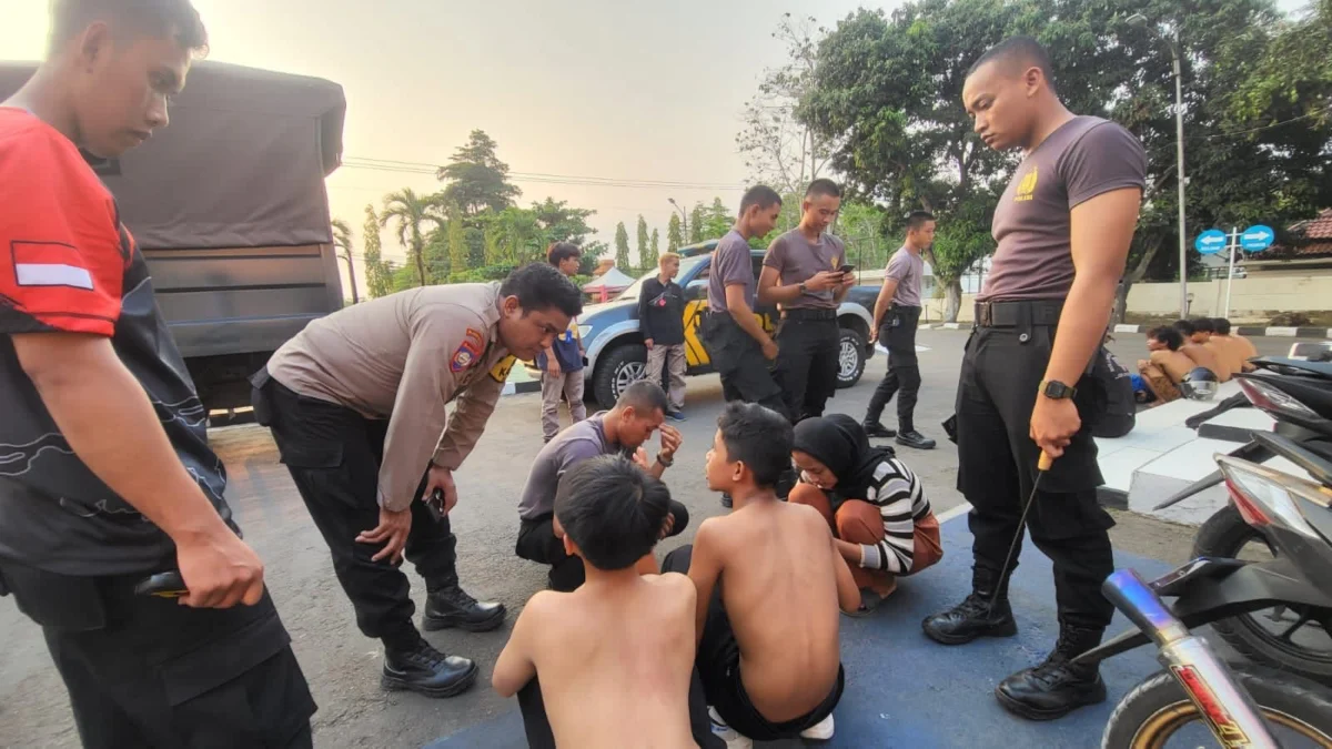 Diduga Hendak.Tawuran, Belasan Remaja Diamakan Polres Sukabumi