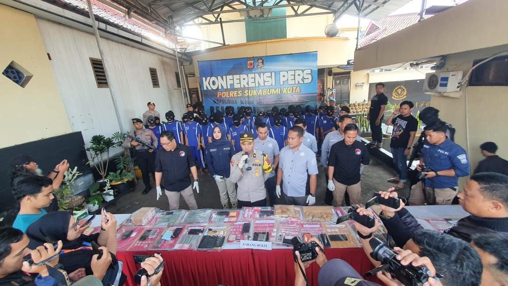 Polres Sukabumi Tangkap 37 Tersangka Penyalahgunaan Narkoba