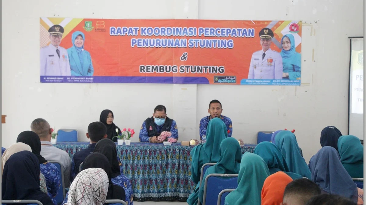 Percepat Penurunan Stunting, DP2KBP3A Kota Sukabumi Gelar Rakor di Kecamatan Cikole