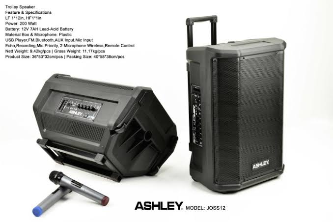 Speaker Aktif Portabel Ashley Jos 12 Fleksibel Dengan Kualitas Sound Memuaskan