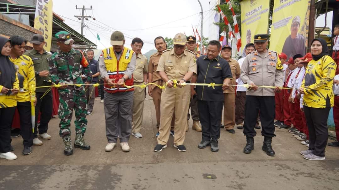 Akses Ruas Jalan Pabuaran-Bojong yang Baru Dibangun Diresmikan