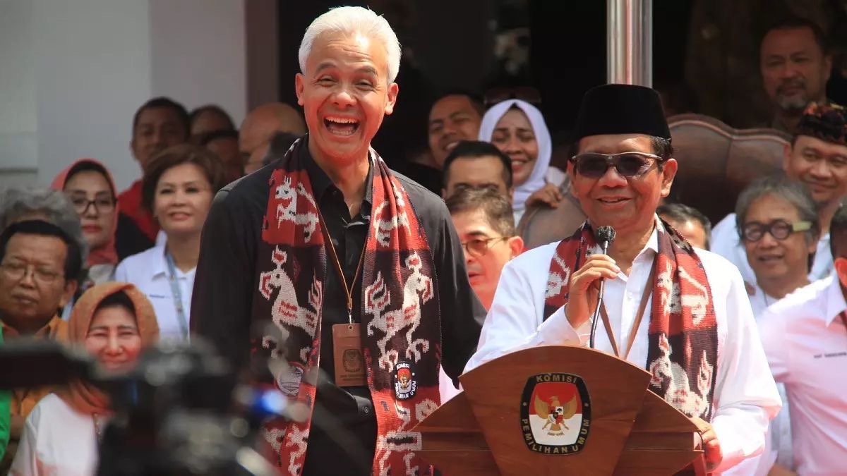 Pasangan Bacapres Ganjar Pranowo dan Mahfud MD