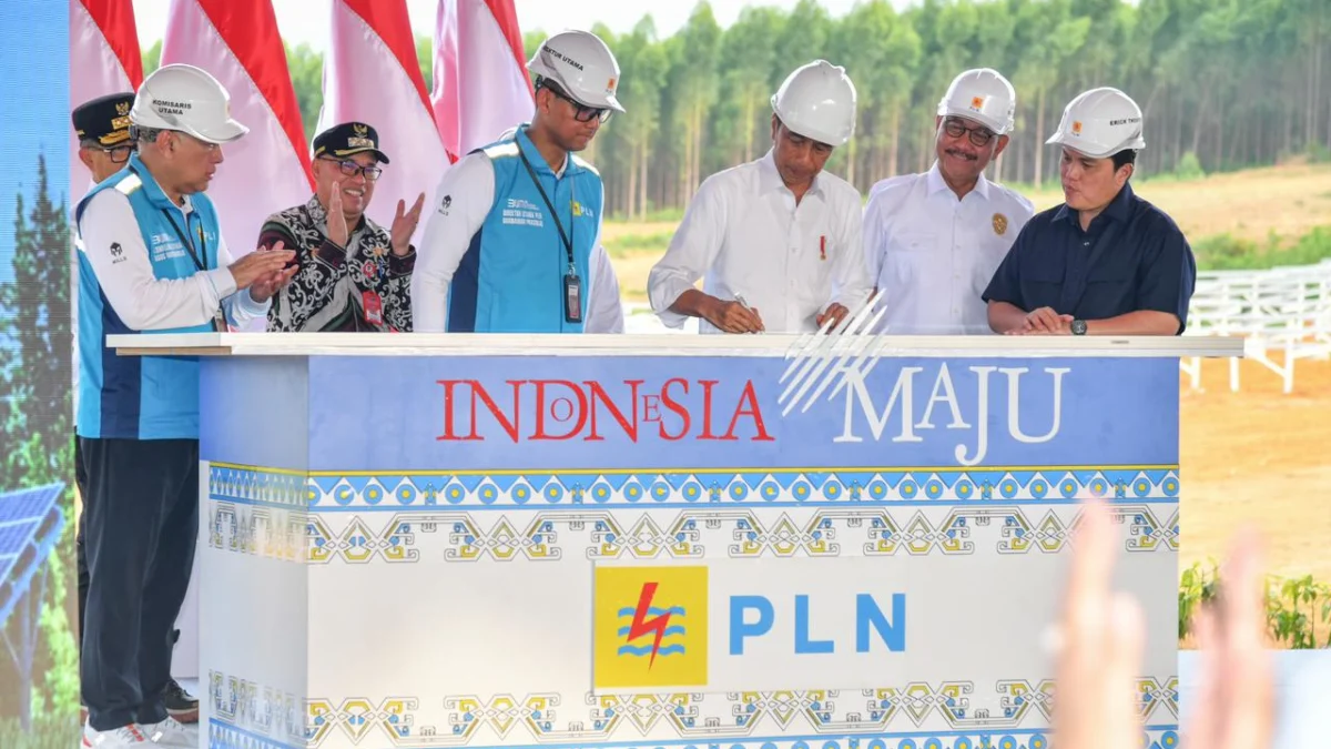 Presiden Jokowi Groundbreaking Pembangunan PLTS PLN 50 MW di IKN Nusantara, Hadirkan 100% Energi Bersih