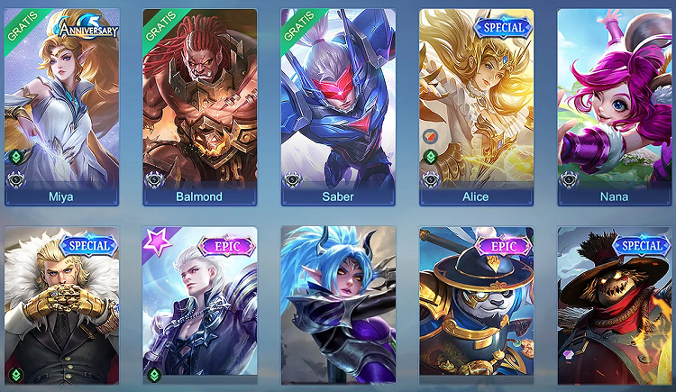 Skin Mobile Legends