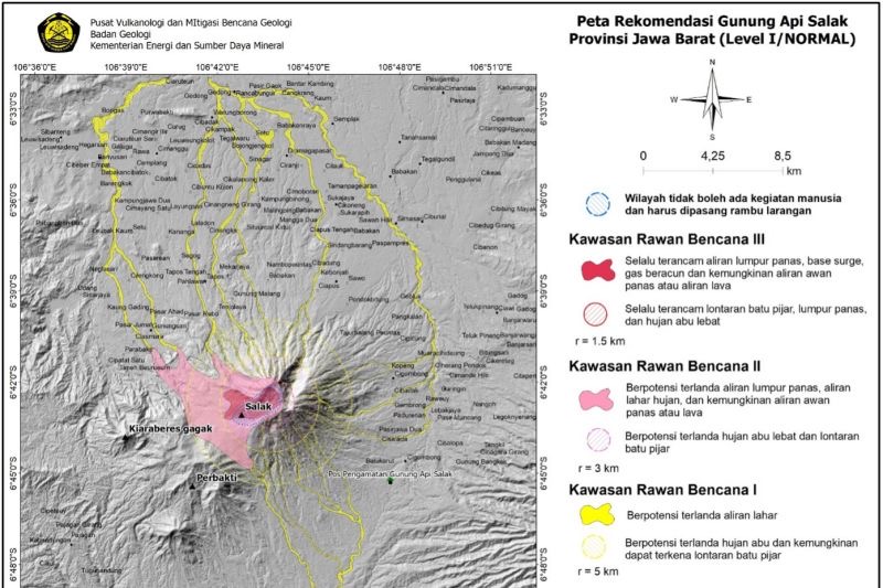 PVMBG Catat Peningkatan Gempa Tektonik Lokal di Gunung Salak PVMBG Catat Peningkatan Gempa Tektonik Lokal di Gunung Salak