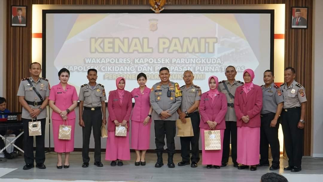 Polres Sukabumi Gelar Kenal Pamit Wakapolres Baru