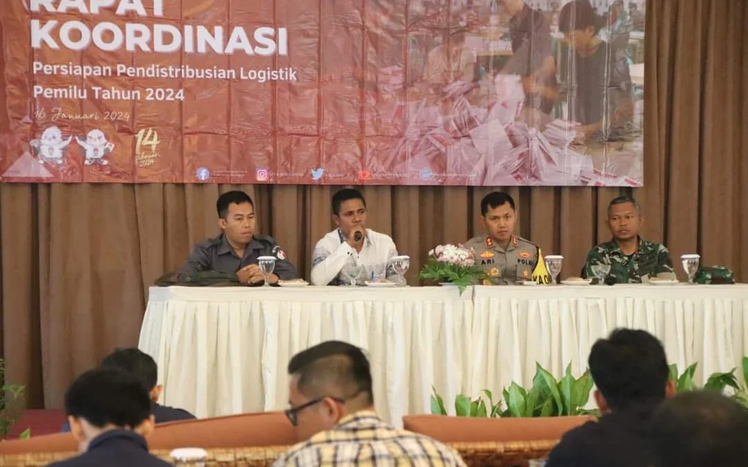 KPU Rakor Persiapan Distribusi Logistik Pemilu 2024