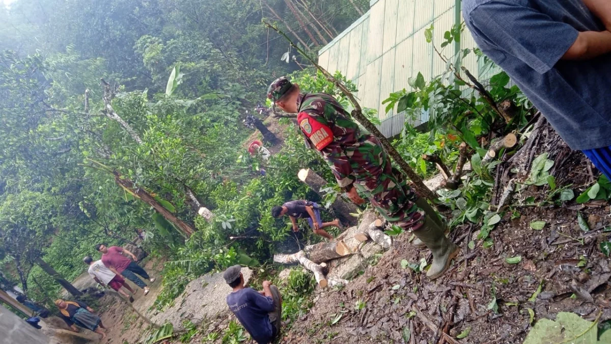 Cuaca Ekstrim, Tebing di Warungkiara Longsor Timpa Satu Rumah Warga