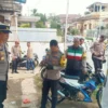 MONITORING: Kapolres Sukabumi Kota AKBP Ari Setyawan Wibowo (tengah) memantau pelaksanaan pleno rekapitulasi p