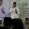 Wakil Bupati Sukabumi, Iyos Somantri saat memberi sambutan saat Muhibah Ramadhan