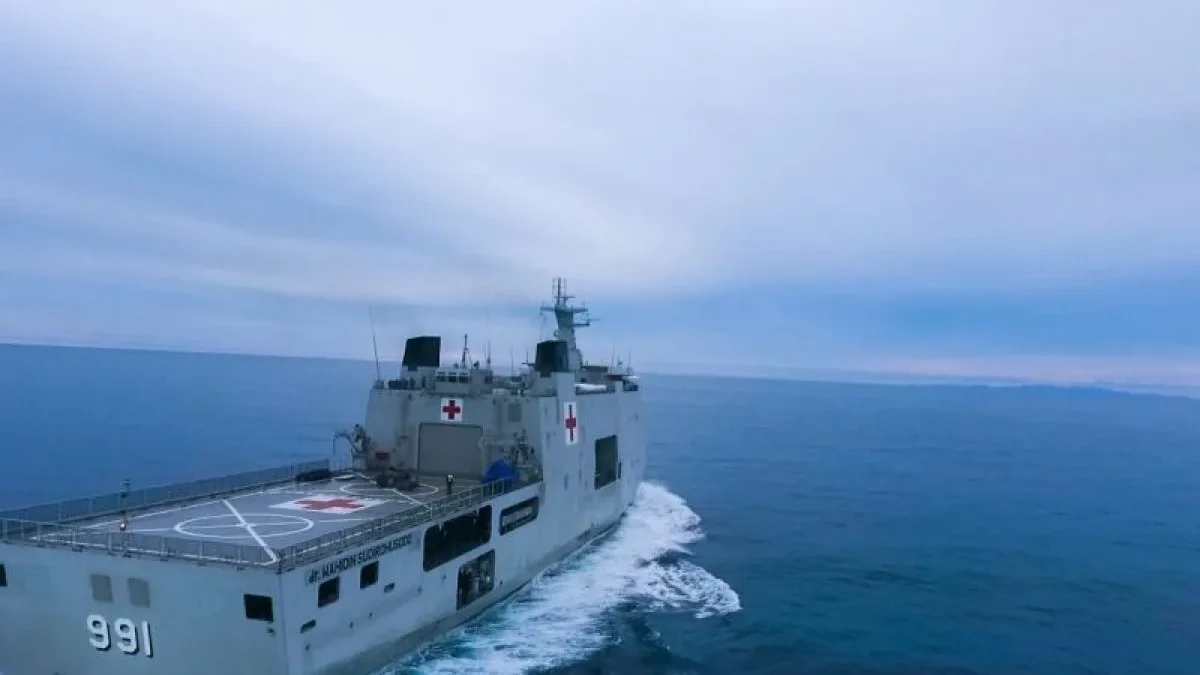 KRI dr Wahidin Sudirohusodo-991 pada Latihan Kesiapsiagaan Operasional (LKO) Koarmada III TA 2024, di Perairan