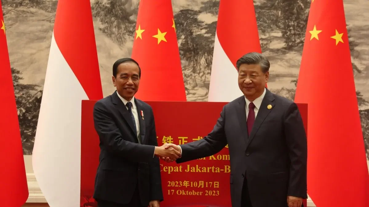 Presiden Jokowi dan Presiden Xi Jinping di Great Hall of the People, Beijing