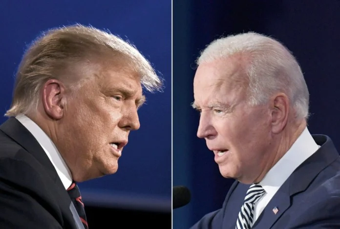 Presiden AS Joe Biden kembali head-to-head dengan rivalnya, Donald Trump.